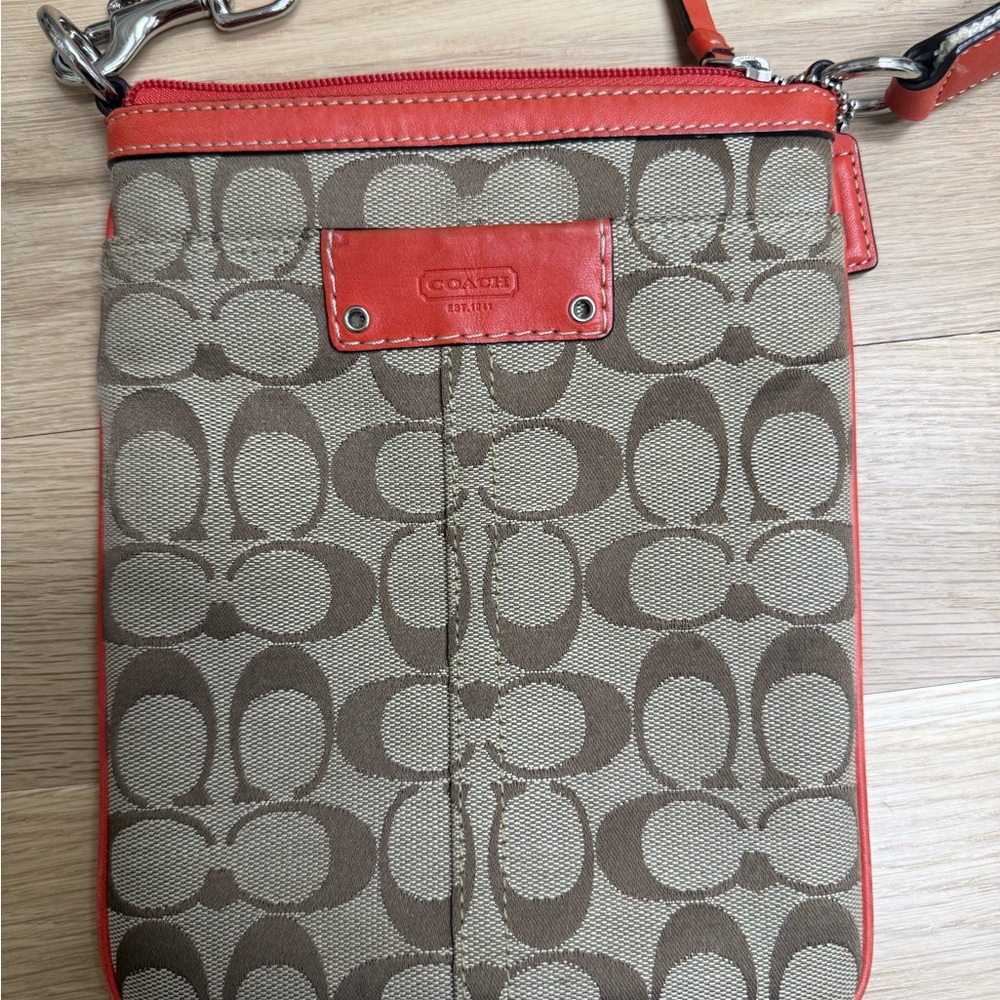 Coach Crossbody Bag in Brown and Red